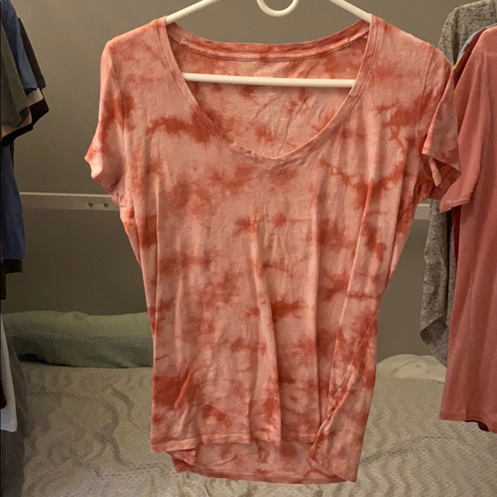 pink tie dye PINK tee shirt